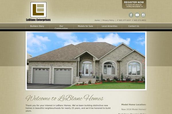 leblanchomes.com site used Leblanc