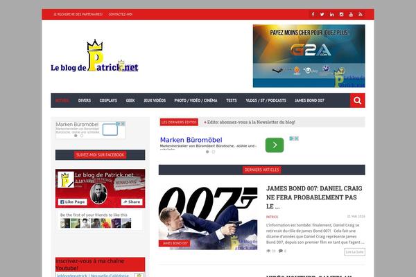Storm theme site design template sample