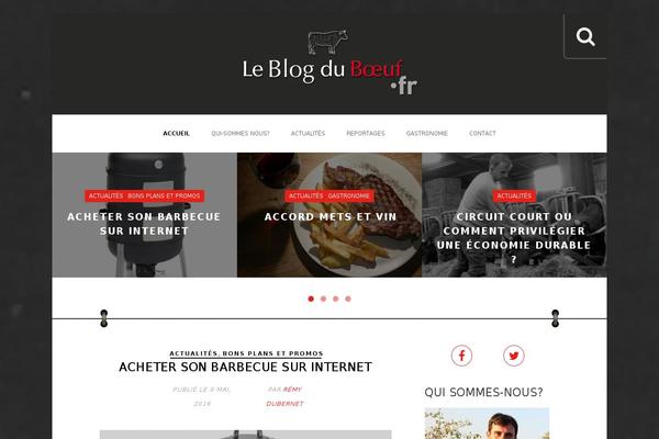 Easy Blog theme site design template sample