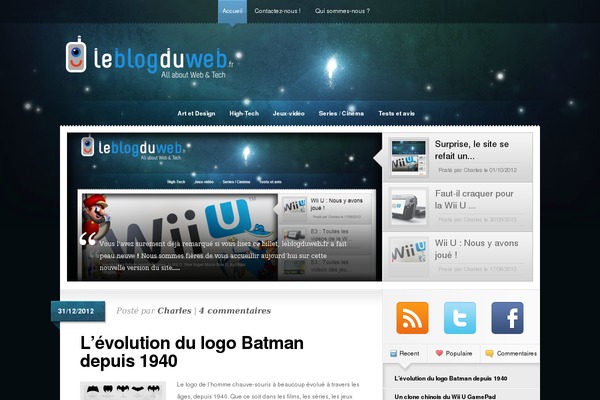 Glow theme site design template sample
