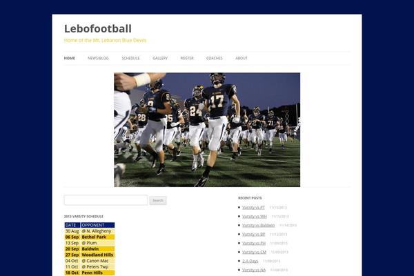 Site using Game Schedules plugin
