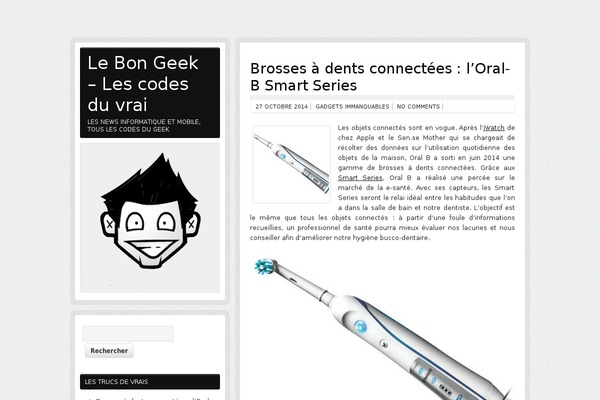 lebongeek.fr site used zeeBizzCard