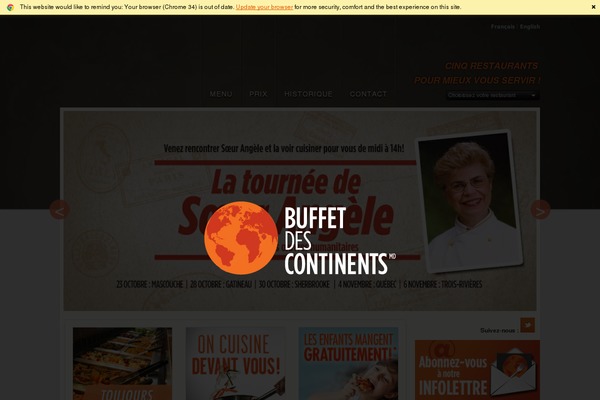 buffet theme websites examples