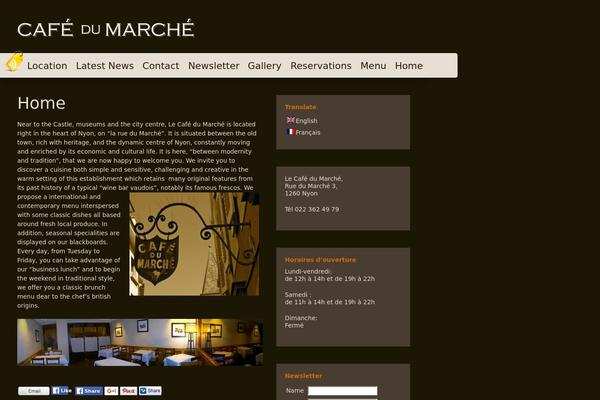 lecafedumarche.ch site used orange coffee