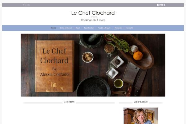 Cookbook theme site design template sample