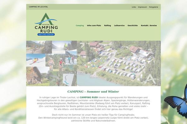 Gather theme site design template sample