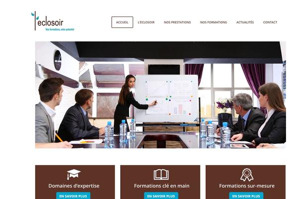 LMS theme site design template sample