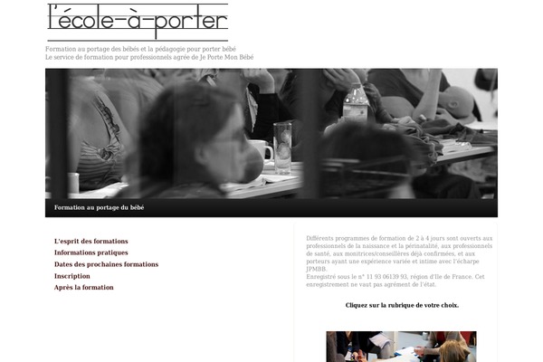 Ecole theme site design template sample