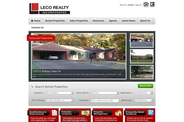RealEstate theme site design template sample