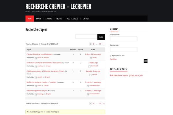 Site using Easy Modal plugin