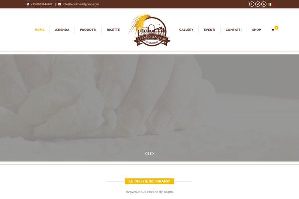 Bakery-child theme site design template sample