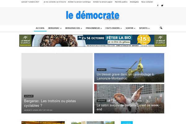 Newspaper Child theme site design template sample