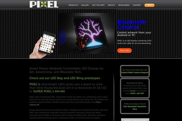 ledpixelart.com site used Appsquare