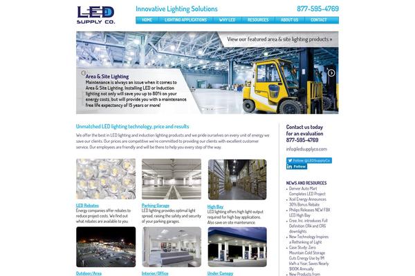 Led theme site design template sample