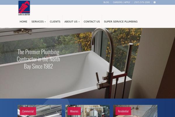 leducanddexterplumbing.com site used Template-bootstrap
