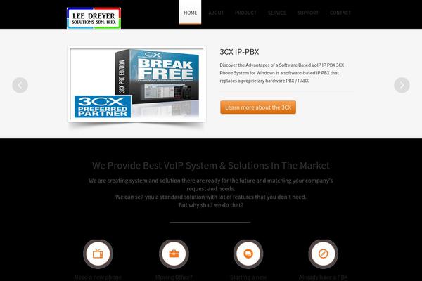 Traffica theme site design template sample