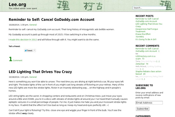Site using Infinite-Scroll plugin