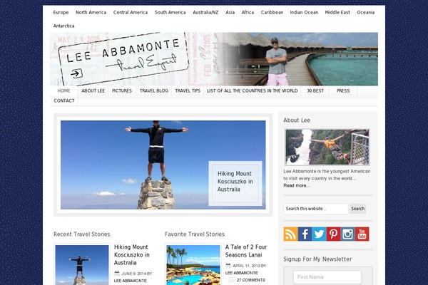 Lifestyle theme site design template sample