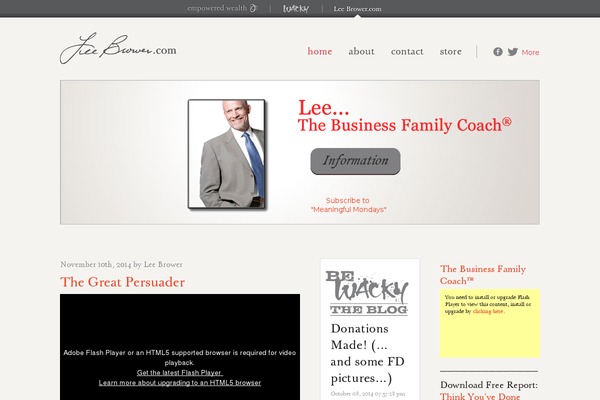 leebrower.com site used Empoweredwealth