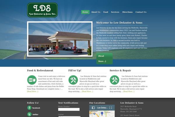 Metric theme site design template sample