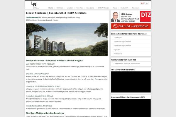Property theme site design template sample