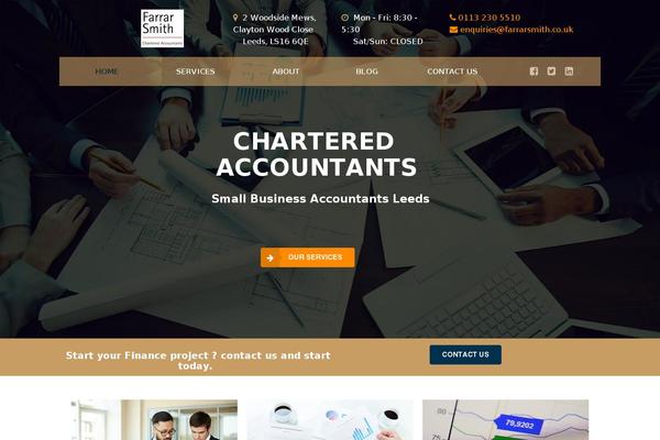 Accountancy theme site design template sample