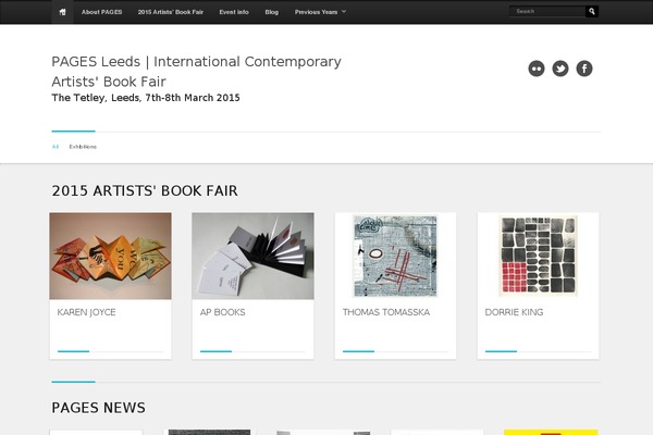 leedsartbookfair.com site used Desat Theme