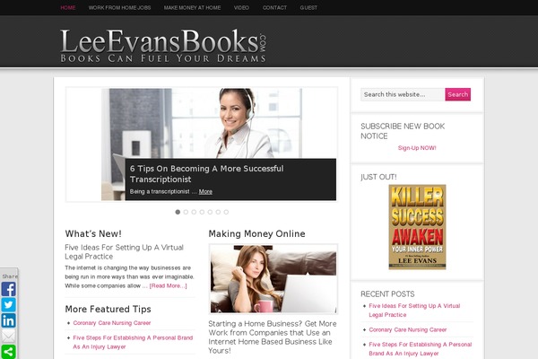 Magazine theme site design template sample