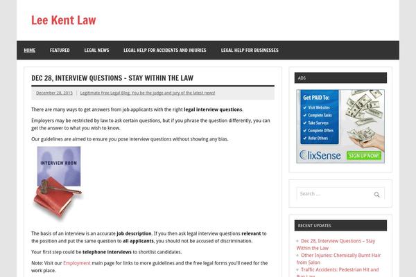 Dynamic News Lite theme site design template sample