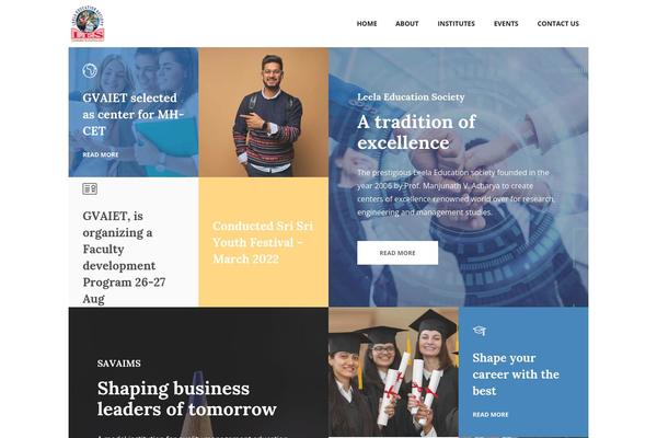 Educator theme site design template sample