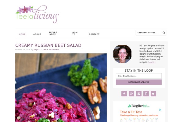 Foodie Pro theme site design template sample