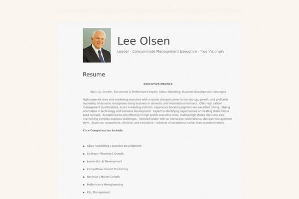 leeolsen.com site used Vcard