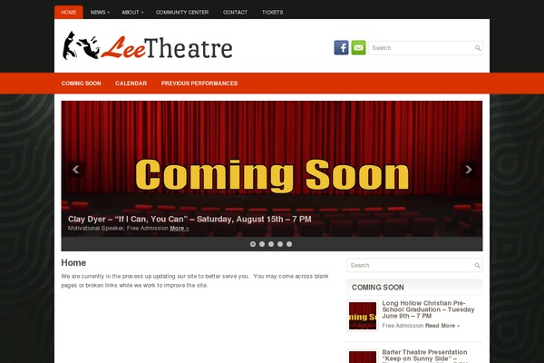 Protheatre theme site design template sample