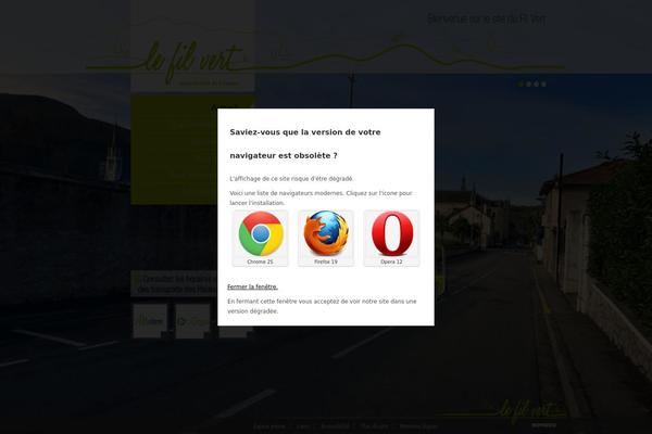 Site using Browser Rejector plugin