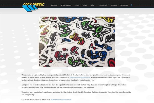 leftcoastgraphix.com site used Shopster