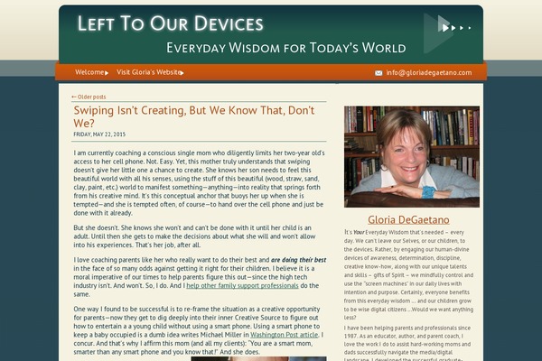 Gloria theme site design template sample