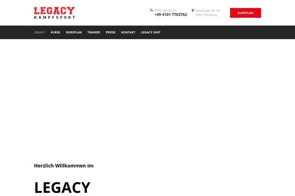 legacy-sports.de site used Samurai-school