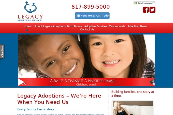 Legacy theme site design template sample