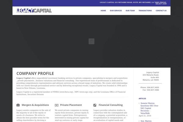 Mana theme site design template sample