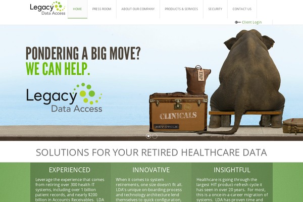 Infinite theme site design template sample