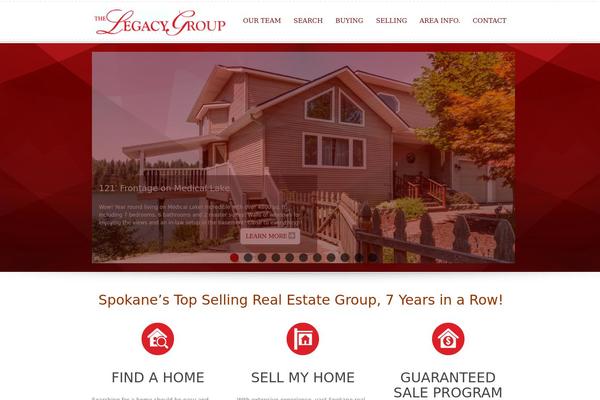Legacy theme site design template sample