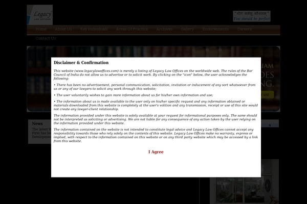 Legacy theme site design template sample