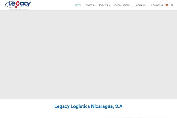 Legacy theme site design template sample