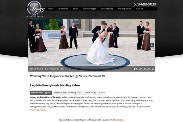 Legacy theme site design template sample