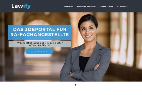 Jobify theme site design template sample