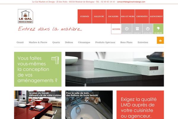 Visia theme site design template sample