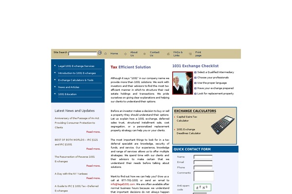 legal1031.com site used Legal1031