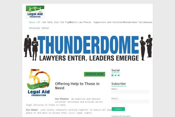 Site using WP Email Capture plugin
