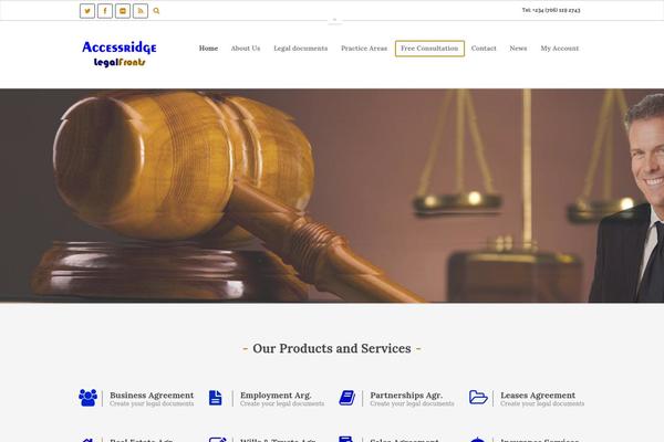 Thelaw theme site design template sample