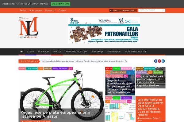 SaladMag theme site design template sample